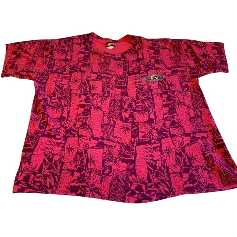 Vintage Pipeline Surf T Single Stitch Shirt Mens XXL Pink Purple Tee Shirt - Picture 4 of 7